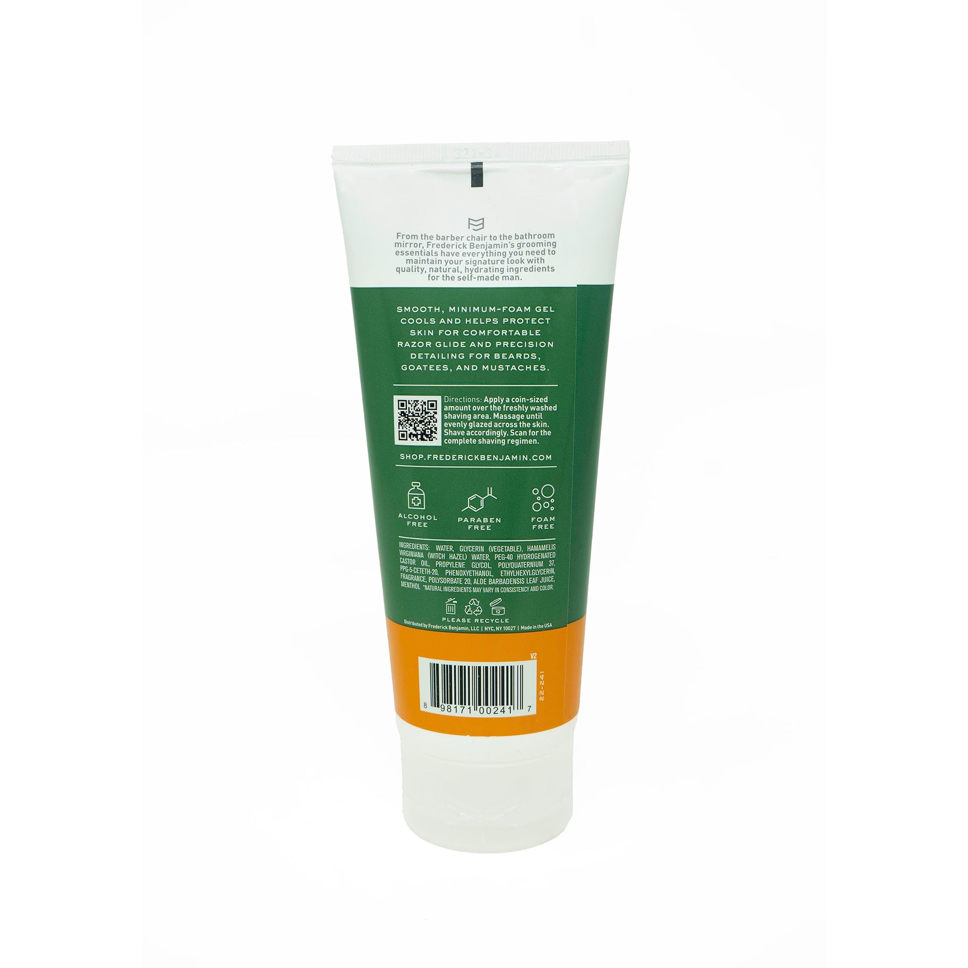 Hydro-Glaze Cooling Aloe Shave Gel | Frederick Benjamin Grooming