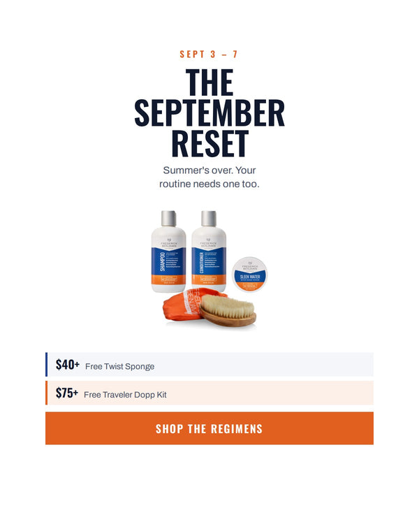 Labor Day Mens grooming sale