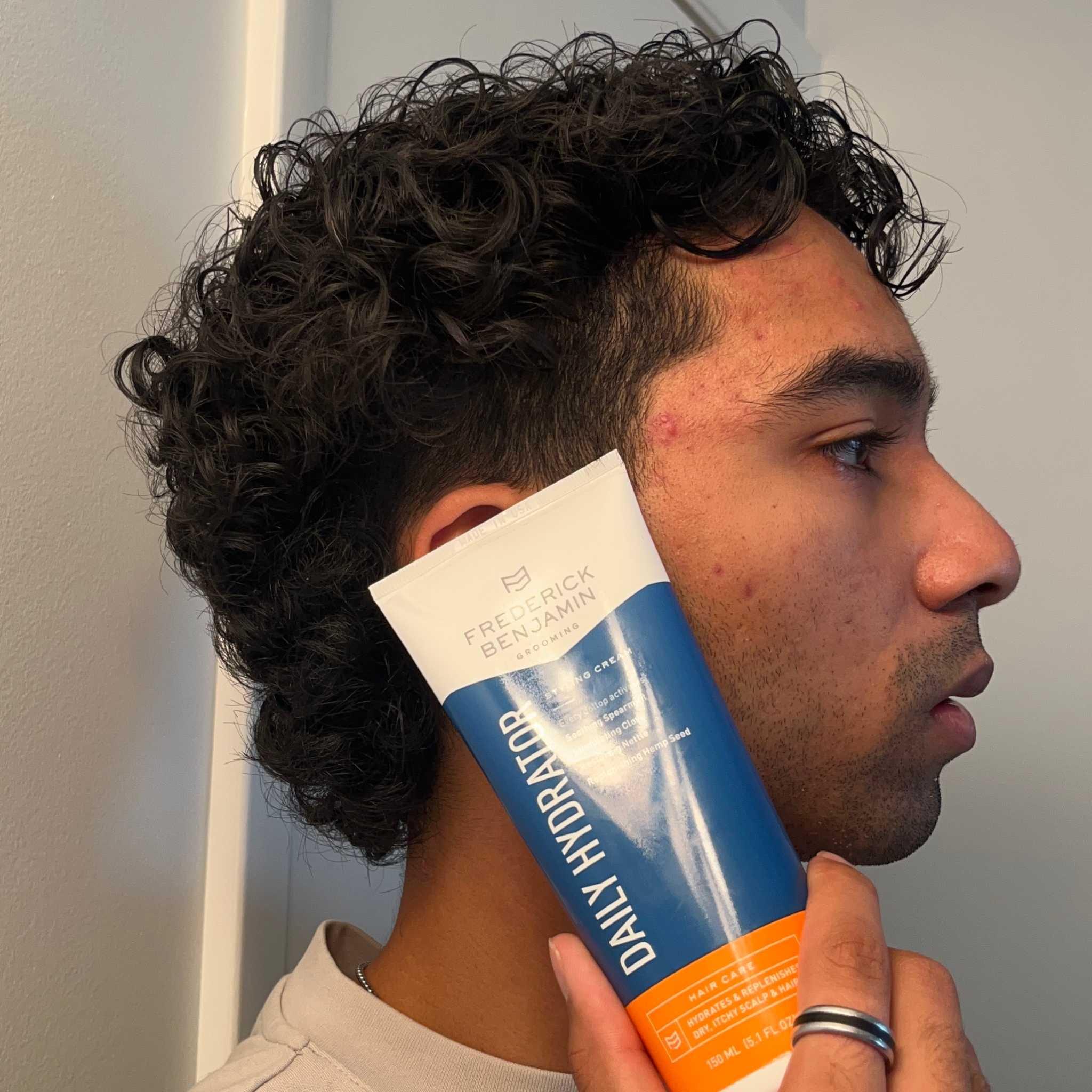 Hair Cream fo rmen with Curly Hair