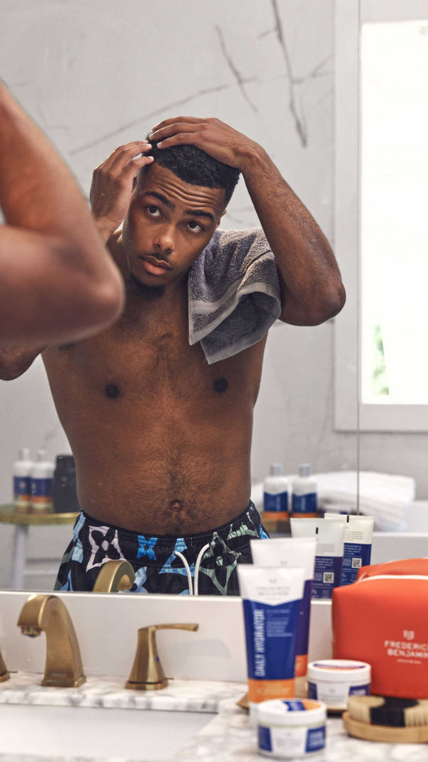 how to style curly hair for men